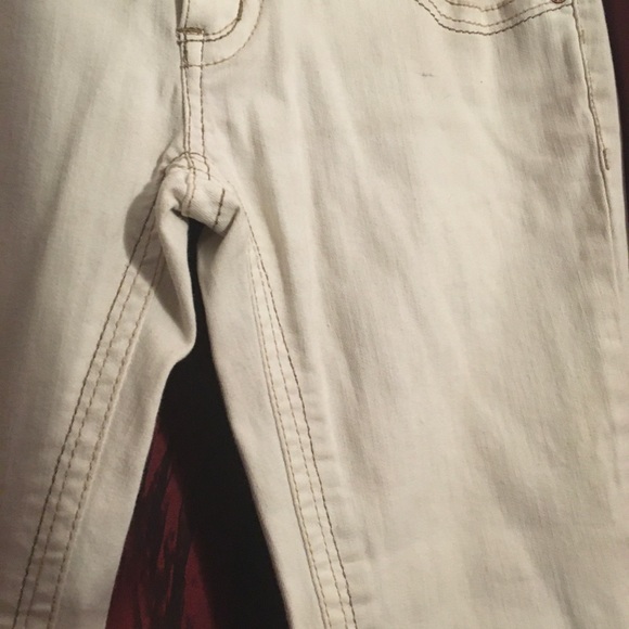 Off-white cropped jeans Freestyle Size 7 low rise - Picture 7 of 8
